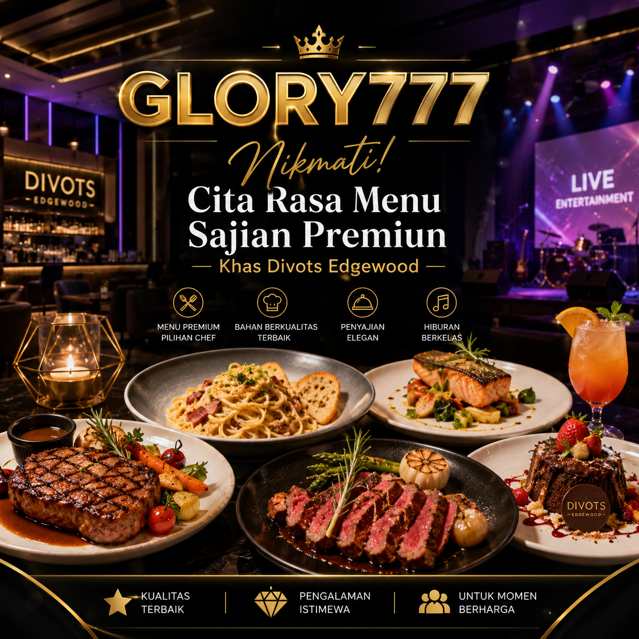 GLORY777: Nikmati! Cita Rasa Menu Sajian Premiun Khas Divots Edgewood